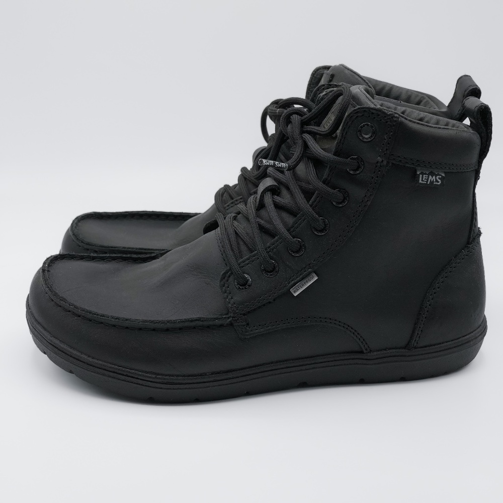 Lems Black Leather Boulder Boot